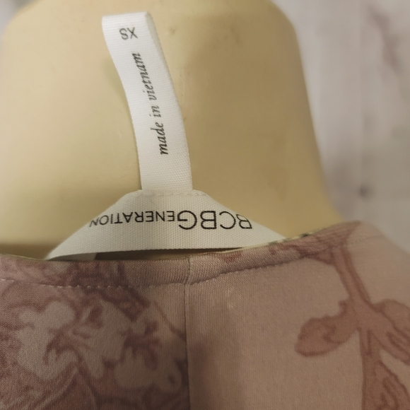 BCBG Surplice Rose Printed Mini Dress - Picture 3 of 12